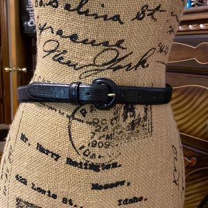 Calvin Klein lizard grain leather belt